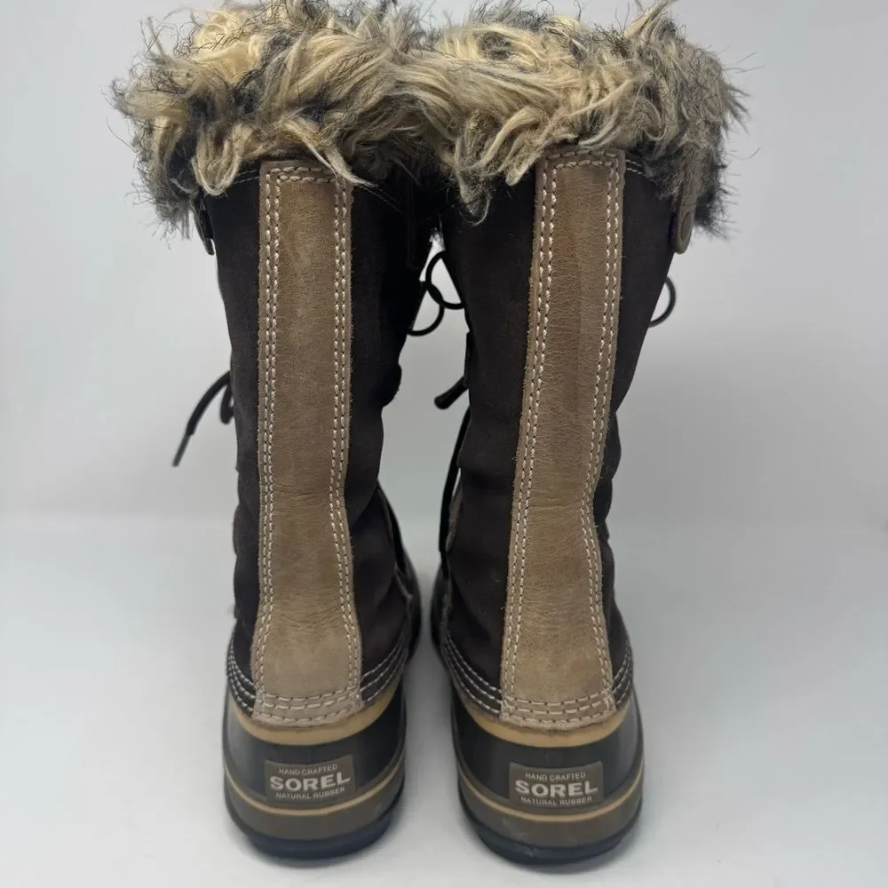 SOREL | Waterproof Removable Faux Fur Winter Boots Brown & Tan Women’s Size 7